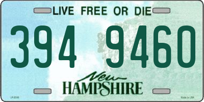 NH license plate 3949460