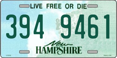 NH license plate 3949461
