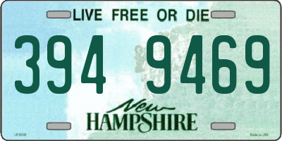NH license plate 3949469