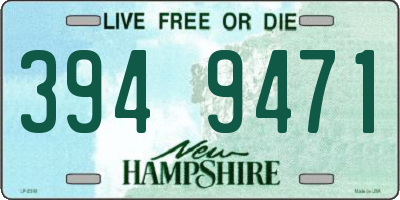 NH license plate 3949471