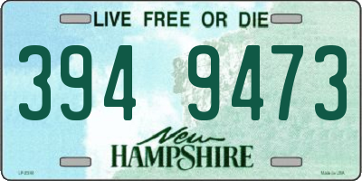 NH license plate 3949473