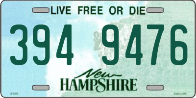 NH license plate 3949476