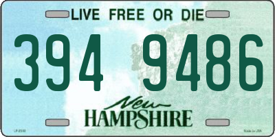 NH license plate 3949486