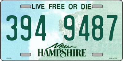 NH license plate 3949487