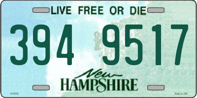 NH license plate 3949517