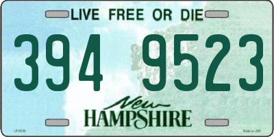 NH license plate 3949523