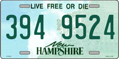 NH license plate 3949524