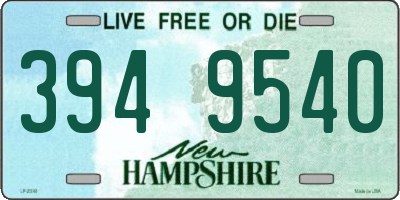 NH license plate 3949540