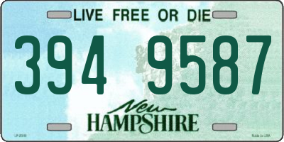 NH license plate 3949587