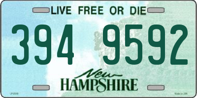 NH license plate 3949592