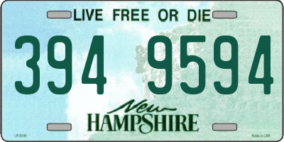 NH license plate 3949594
