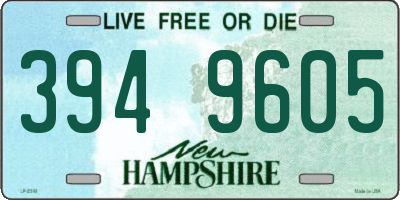 NH license plate 3949605