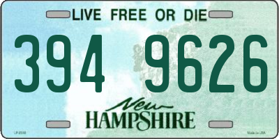 NH license plate 3949626