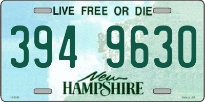 NH license plate 3949630