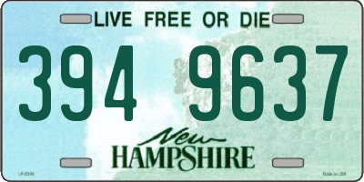 NH license plate 3949637