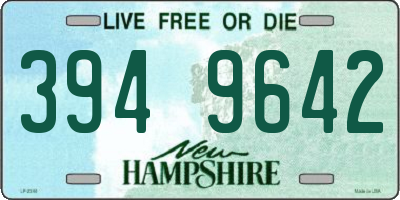 NH license plate 3949642