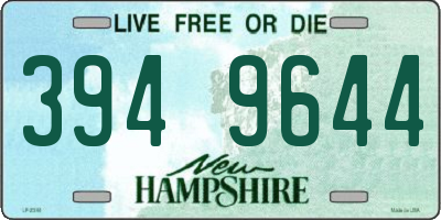 NH license plate 3949644