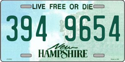 NH license plate 3949654