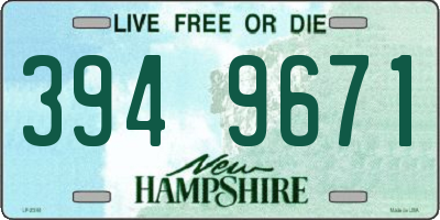 NH license plate 3949671
