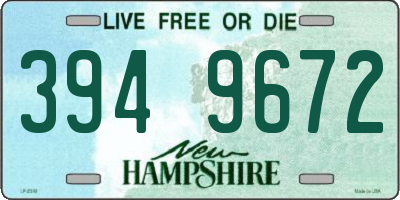 NH license plate 3949672