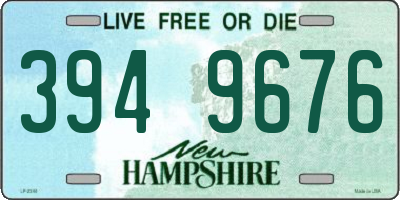 NH license plate 3949676