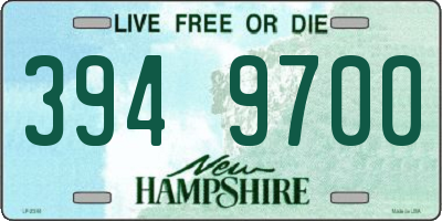 NH license plate 3949700
