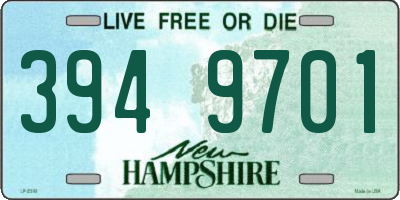 NH license plate 3949701