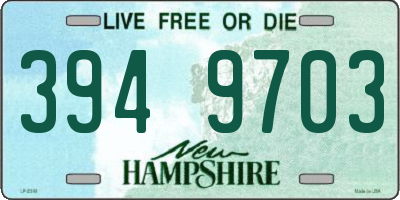 NH license plate 3949703
