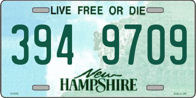 NH license plate 3949709