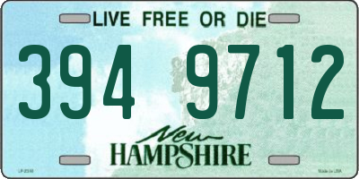 NH license plate 3949712