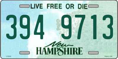 NH license plate 3949713
