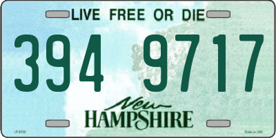 NH license plate 3949717