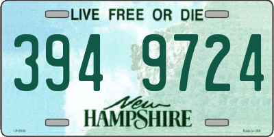 NH license plate 3949724