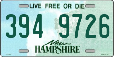 NH license plate 3949726