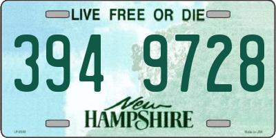 NH license plate 3949728