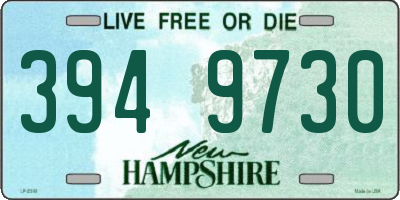 NH license plate 3949730