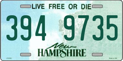 NH license plate 3949735