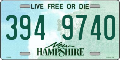 NH license plate 3949740