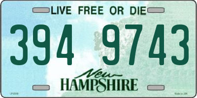 NH license plate 3949743