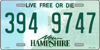 NH license plate 3949747