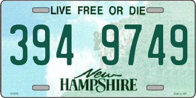 NH license plate 3949749