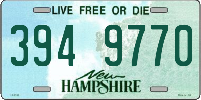 NH license plate 3949770