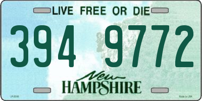 NH license plate 3949772