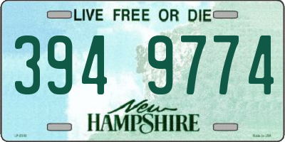 NH license plate 3949774