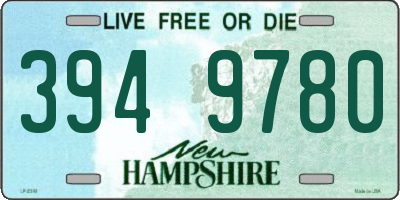 NH license plate 3949780