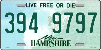 NH license plate 3949797
