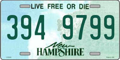 NH license plate 3949799