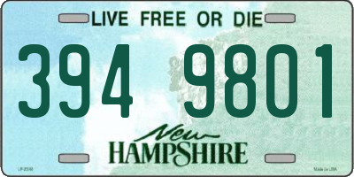 NH license plate 3949801