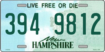 NH license plate 3949812