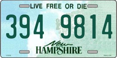 NH license plate 3949814